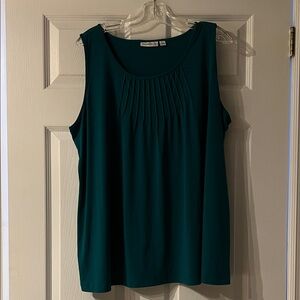 Susan Graver Teal Sleeveless Top